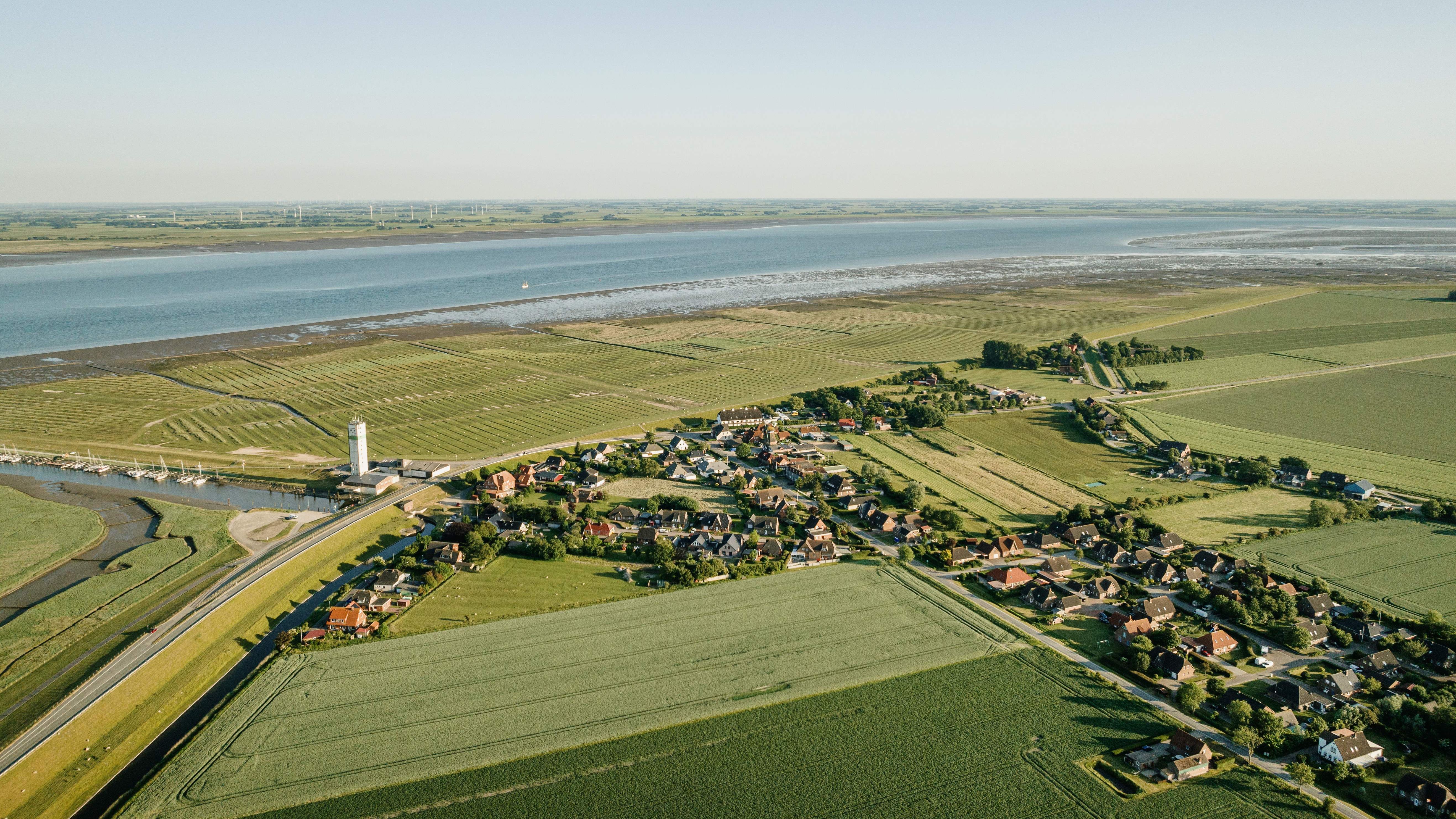 Nordstrand von oben