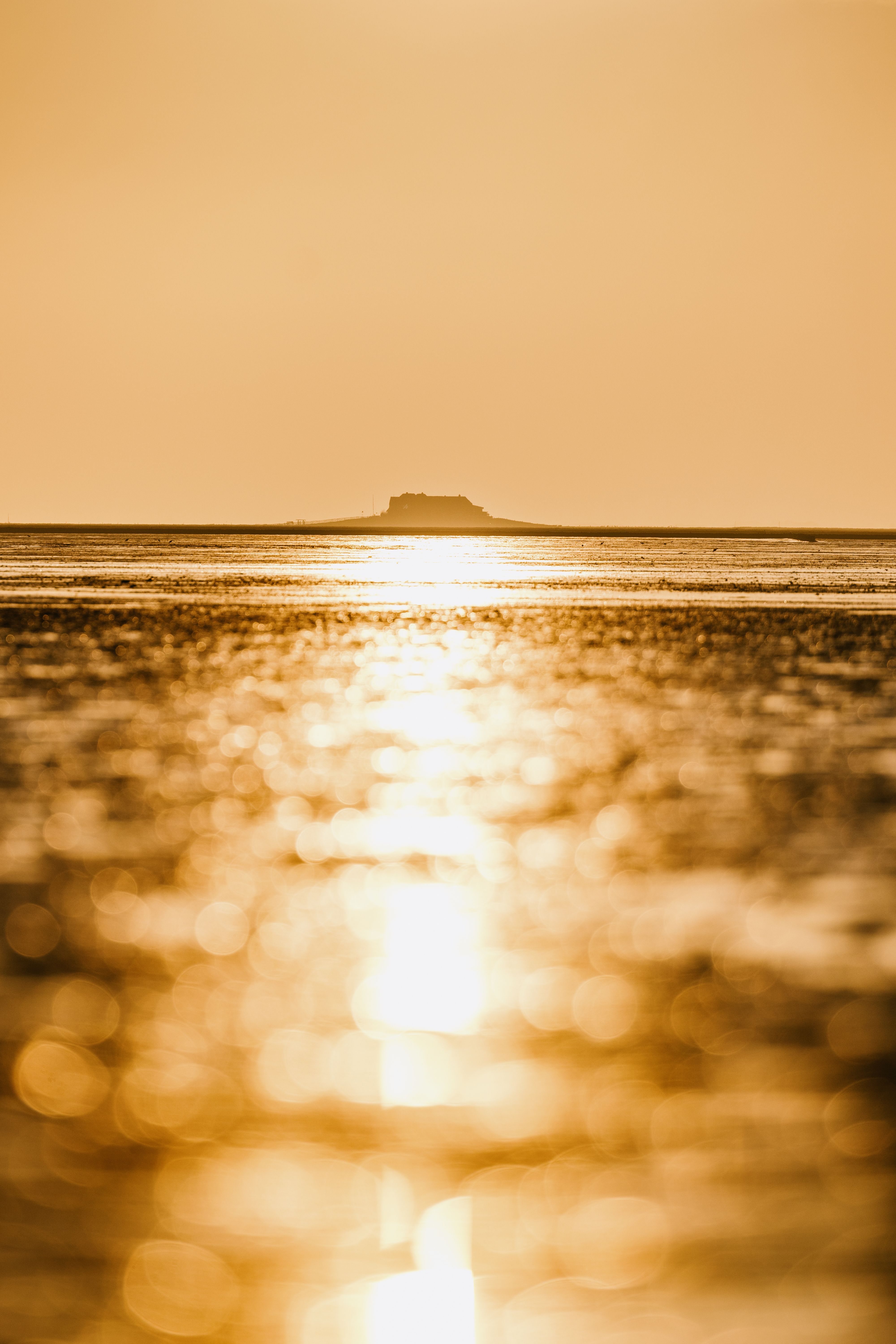 Nordsee Sonnenuntergang im Wattenmeer