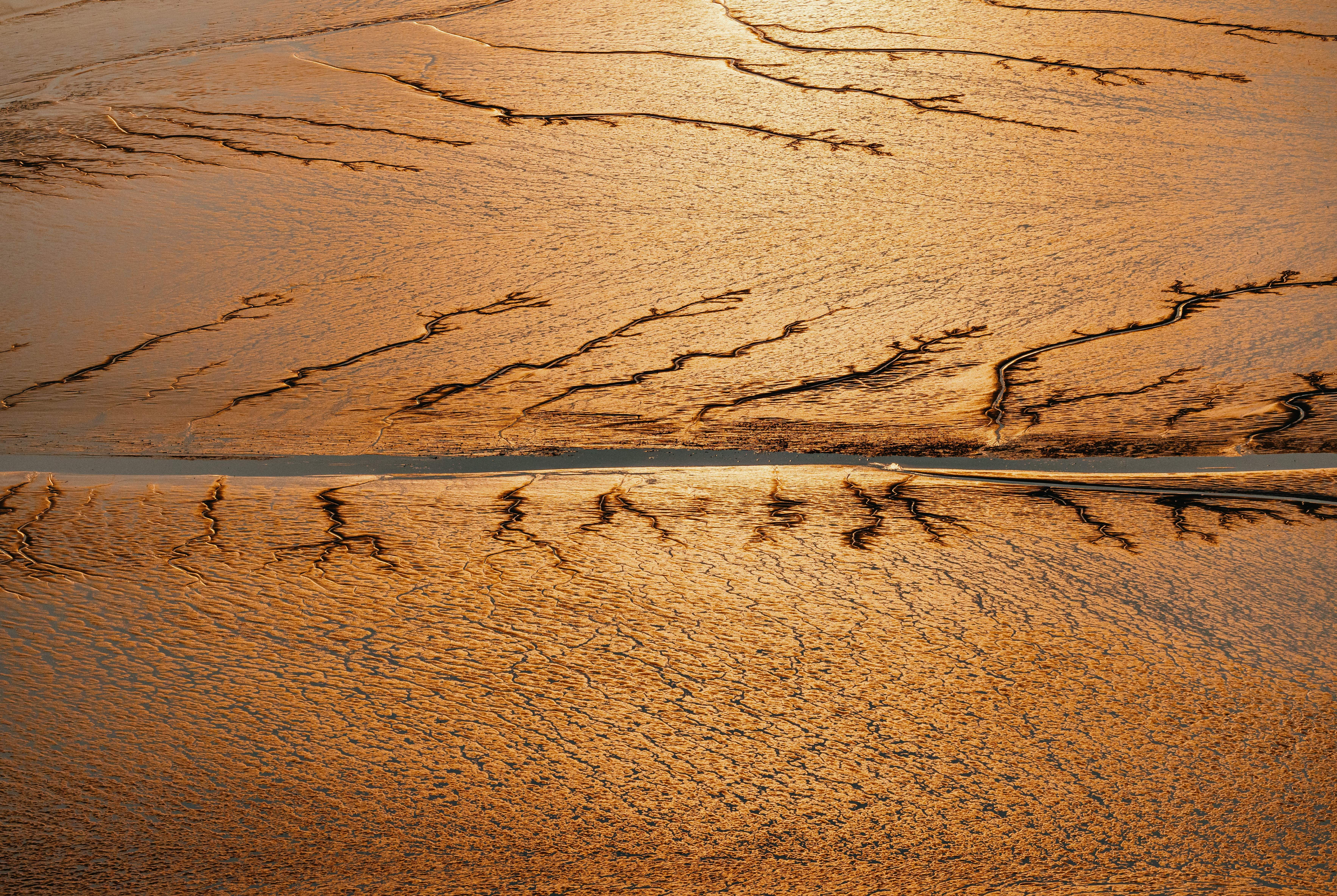 Sonnenuntergang überm Wattenmeer